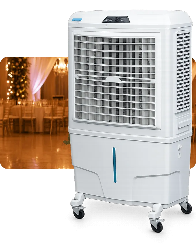 Climatizador evaporativo da K10 pronto para locação